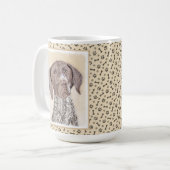 Mug Peinture allemande d'indicateur aux cheveux courts (Devant gauche)