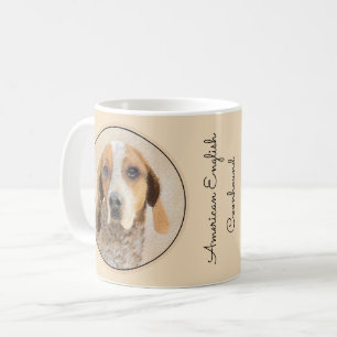 Mug Peinture américaine anglaise sur pilon - Chien Art