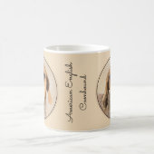 Mug Peinture américaine anglaise sur pilon - Chien Art (Centre)