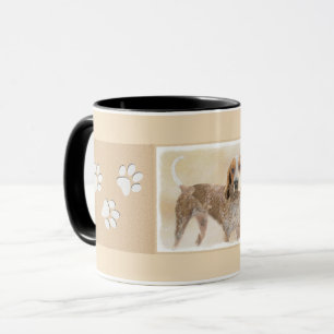 Mug Peinture américaine anglaise sur pilon - Chien Art