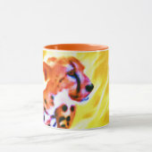 Mug Peinture animale puissante de Cheetah. Commandez d (Centre)