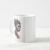 Mug Peinture aquarelle, Belles femmes de la tribu afri (Devant gauche)