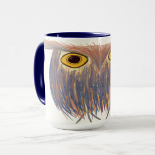 Mug Peinture aquarelle de Chouette colorée