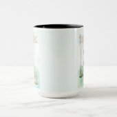 Mug Peinture aquarelle personnalisée de Weimaraner (Centre)