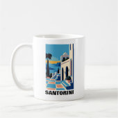 Mug Peinture architecturale de Santorin Grèce (Gauche)