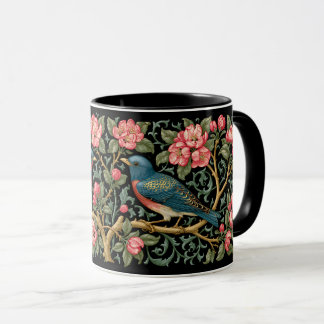 Mug Peinture artistique de style William Morris à moti