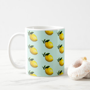 Mug Peinture au citron aquarelle