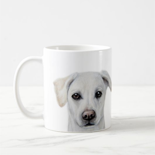 Mug Peinture au Labrador blanc par miart (Gauche)