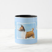 Mug Peinture Basenji - Belle Art Original (Centre)