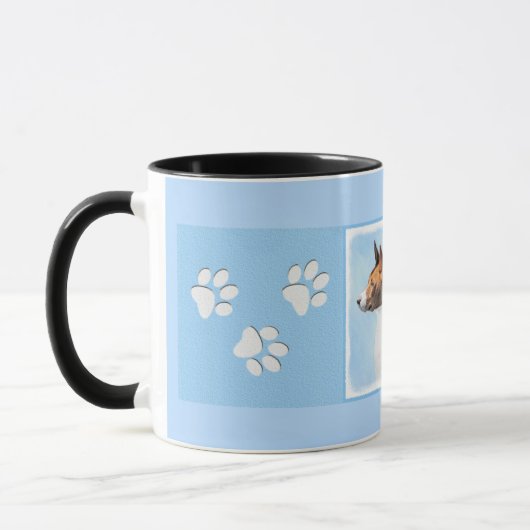 Mug Peinture Basenji - Belle Art Original (Gauche)