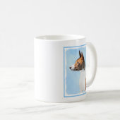 Mug Peinture Basenji - Belle Art Original (Devant droit)