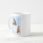 Mug Peinture Basenji - Belle Art Original (Devant gauche)
