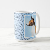 Mug Peinture Basenji - Belle Art Original (Devant droit)