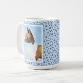 Mug Peinture Basenji - Belle Art Original (Devant gauche)