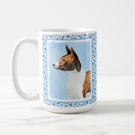 Mug Peinture Basenji - Belle Art Original (Gauche)