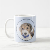Mug Peinture beagle - Cute Original Chien Art (Gauche)