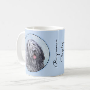Mug Peinture Bergamasco Sheepdog - Chien original mign