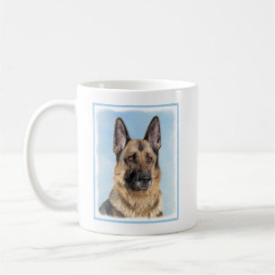Mug Peinture berger allemande - jolie art original chi