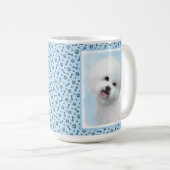 Mug Peinture Bichon Frise - Cute Original Chien Art (Devant droit)
