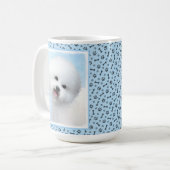Mug Peinture Bichon Frise - Cute Original Chien Art (Devant gauche)