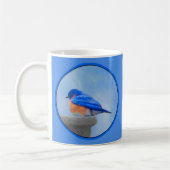 Mug Peinture Bluebird - Art original pour oiseaux (Gauche)