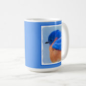 Mug Peinture Bluebird - Art original pour oiseaux (Devant droit)