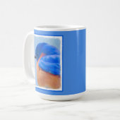 Mug Peinture Bluebird - Art original pour oiseaux (Devant gauche)