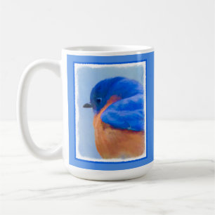 Mug Peinture Bluebird - Art original pour oiseaux