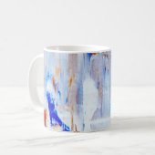 Mug peinture Brown et bleue liquide (Devant gauche)