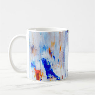 Mug peinture Brown et bleue liquide