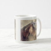 Mug Peinture Brown personnalisée à cheval (Devant droit)