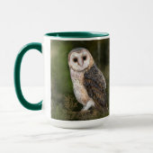 Mug Peinture cadeau de la chouette de l'Ouest (Gauche)