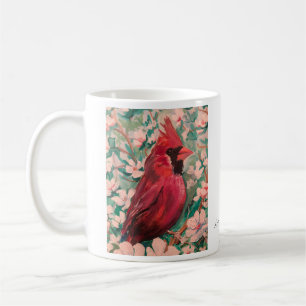 Mug Peinture cardinale moderne rouge et blanc