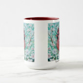 Mug Peinture cardinale rouge (Centre)