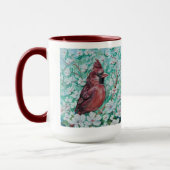 Mug Peinture cardinale rouge (Gauche)
