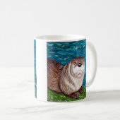 Mug Peinture Cheeky River Otter (Devant droit)