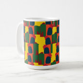 Mug Peinture colorée Abstraite (Devant gauche)