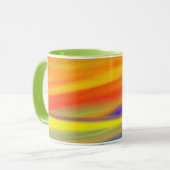 MUG PEINTURE COLORÉE ARTISANAT (Devant gauche)