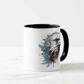 Mug Peinture d'aigle (Devant droit)