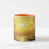 Mug peinture d'Albert Bierstadt, Lever de soleil, (Centre)