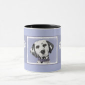 Mug Peinture Dalmatienne - Cute Original Chien Art (Centre)
