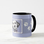Mug Peinture Dalmatienne - Cute Original Chien Art (Devant droit)