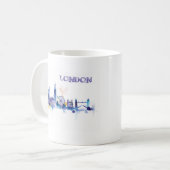 Mug Peinture d'aquarelle d'art londonien (Devant gauche)