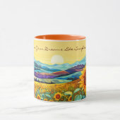 Mug Peinture d'aquarelle de la Vallaire des tournesols (Centre)