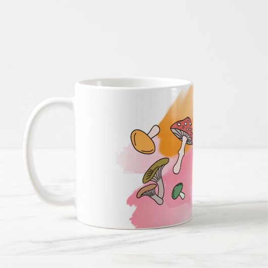Mug Peinture d'aquarelle des champignons (Gauche)