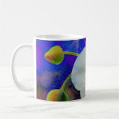 Mug Peinture d'aquarelle d'orchidée hawaïenne blanche (Gauche)