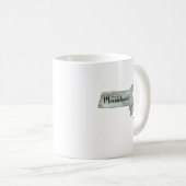 Mug Peinture d'aquarelle du Massachusetts (Devant droit)