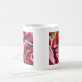 Mug Peinture d'aquarelle rose Roses (Centre)
