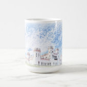 Mug Peinture d'Architecture du Château Kosava Biél (Centre)