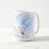 Mug Peinture d'Architecture du Château Kosava Biél (Devant droit)